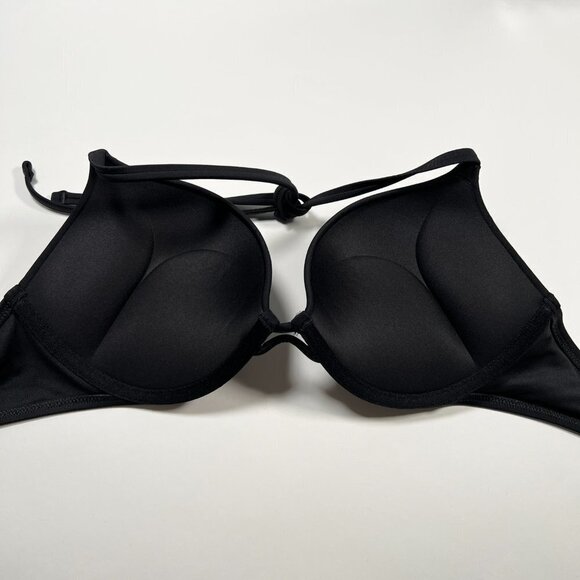 Victoria Secret 36D Bombshell Push Up Bikini Top Adds 2 Cups Black - Picture 3 of 3